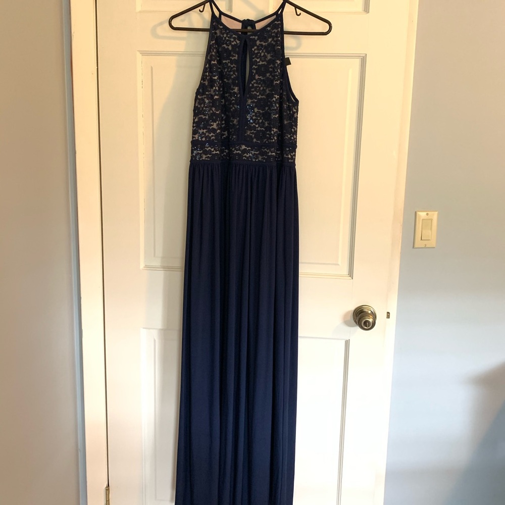 Navy - Long dress